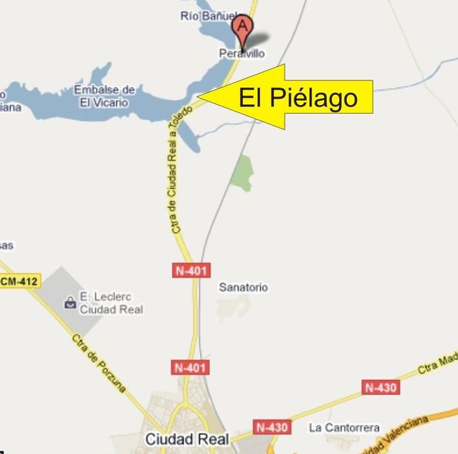 Club el Piélago. mapa