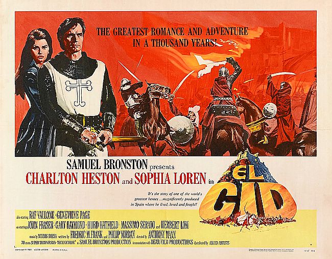 El rodaje de El Cid - 1961.