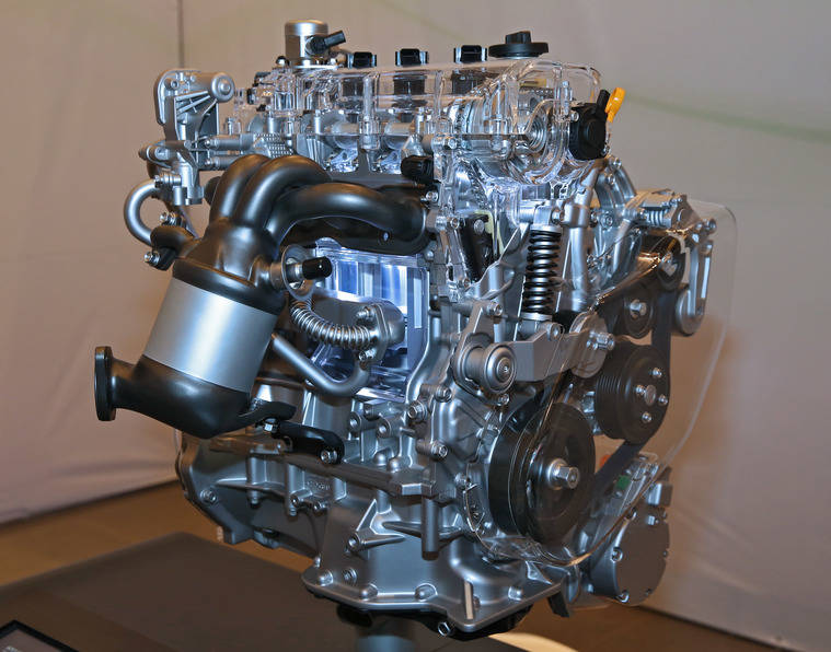 Nuevo motor GDi híbrido y transmisión automática de 8 velocidades