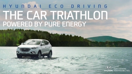 Hyundai y el Equipo Hoyt completan el primer triatlón mundial de coches