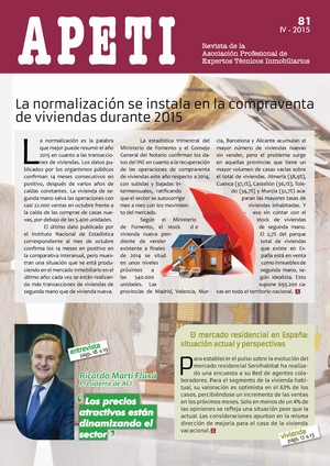 Revista de la Asociación Profesional de Expertos Técnicos Inmobiliarios, nº 81