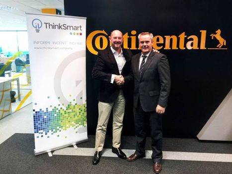 Andres Vera, CEO ThinkSmart (izda.) con Jorge Casal, Director de Marketing de Continental (dcha)