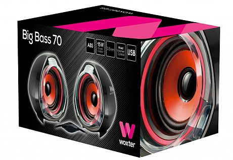 Tener un sonido potente con un diseño atractivo ya es posible con los nuevos altavoces Big Bass 70 de Woxter