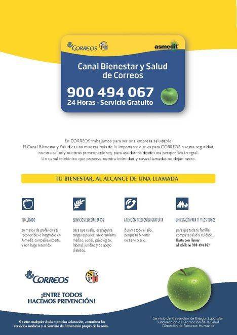 CORREOS recibe con una buena nota la certificación de Empresa Saludable