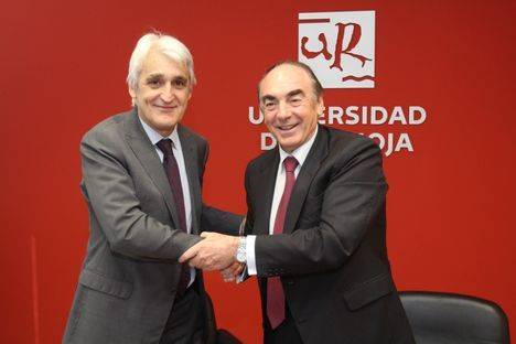 El español, las nuevas tecnologías y la formación, ejes del acuerdo entre la Universidad de La Rioja y Banco Santander