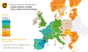 UPS invierte en su red terrestre para conectar de forma más rápida a España con el resto de Europa