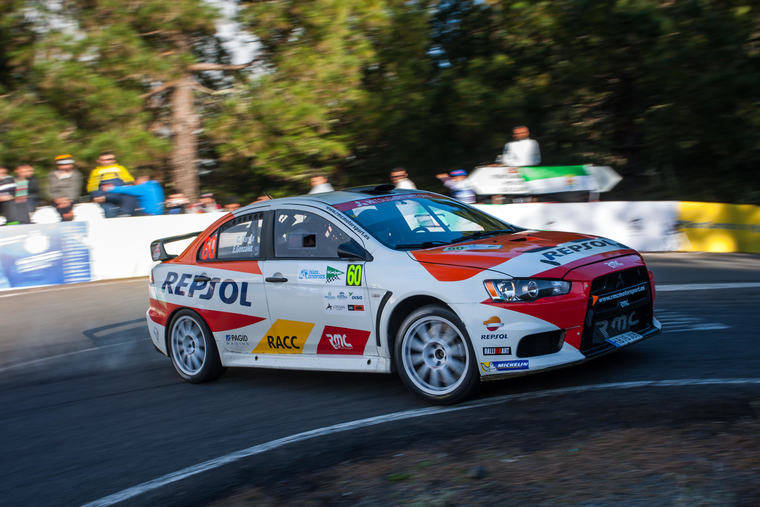 Cristian García con Mitsubishli ganador