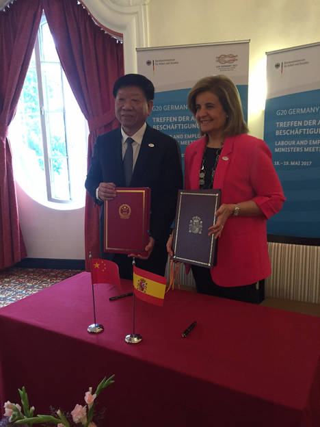 España y China firman el Convenio bilateral de Seguridad Social que evitará la doble cotización