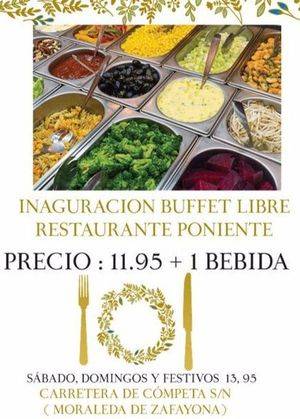 Restaurante Arrocería Poniente en Granada presenta su nuevo bufet libre