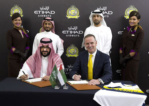 Al Nassr FC firma un acuerdo de patrocinio con Etihad Airways