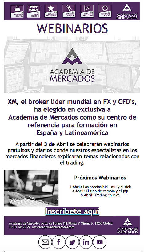 Academia de Mercados reinventa el trading formativo con webinarios diarios y eventos en toda España