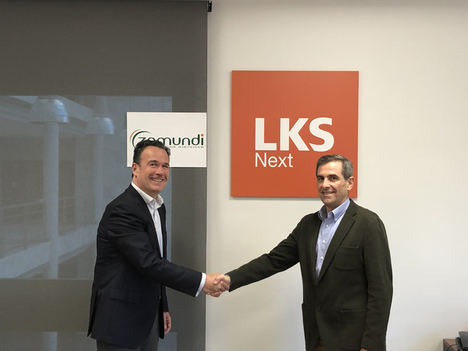 Javier Llano, director de Zamundi junto a Jesús Dorronsoro (dcha), responsable del área de Tecnología de LKS Next.