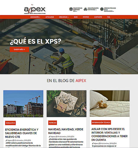 AIPEX apuesta por la sostenibilidad en la construcción en su nueva página web