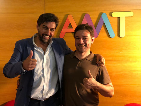 Álvaro Montoliu, presidente y fundador de AMT, (izqda.) y Fernando Durán.
