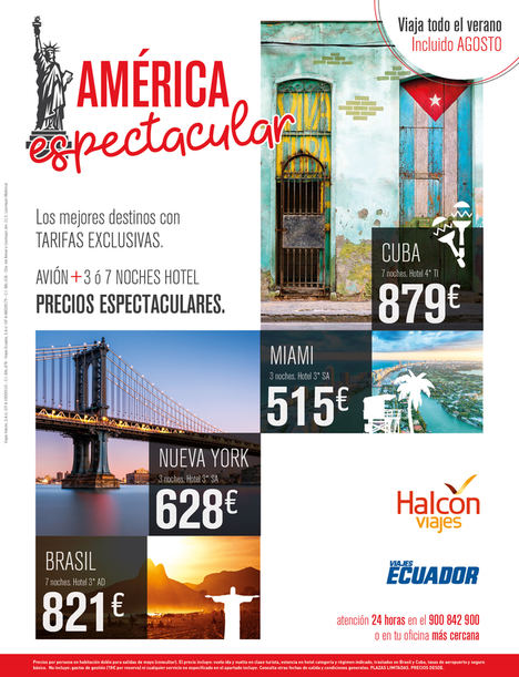 Halcón Viajes lanza la Campaña “Espectacular” que ofrece más de 60.000 plazas para viajar a precios exclusivos