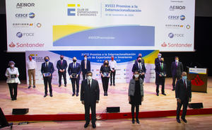 El Club de Exportadores e Inversores entrega sus Premios a la Internacionalización en un acto presidido por la ministra de Industria, Comercio y Turismo, Reyes Maroto