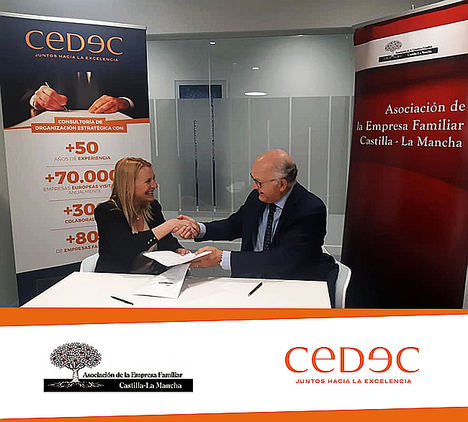 CEDEC firma un convenio de colaboración con la Asociación de Empresa Familiar de Castilla-La Mancha