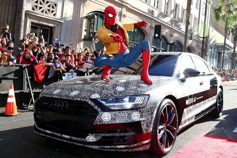 El nuevo Audi A8, invitado sorpresa en el estreno mundial de ‘Spider-Man: Homecoming’