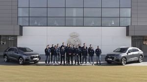 Audi entrega las llaves de sus nuevos coches a los jugadores del Real Madrid Baloncesto