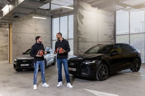 Audi entrega sus nuevos coches al Real Madrid de baloncesto