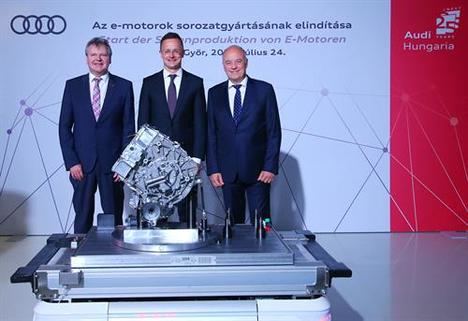 Nueva era: Audi Hungría comienza la producción de motores eléctricos