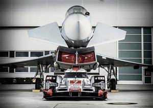 El Audi R18 e-tron Quattro y el Eurofighter