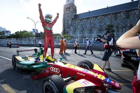 El piloto de Audi, Lucas di Grassi, campeón de la fórmula E