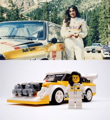 Audi y Lego homenajean a Michèle Mouton