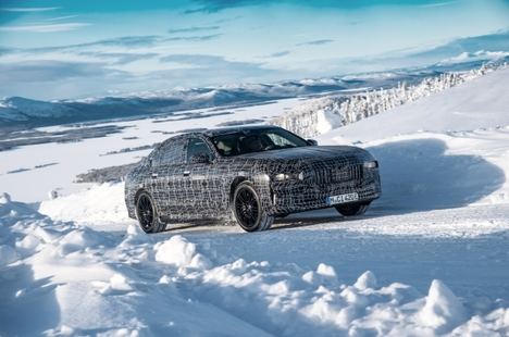 El BMW i7 se prueba en el Círculo Polar Ártico