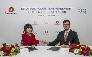 BQ une fuerzas con Vingroup, el mayor grupo empresarial privado de Vietnam, que se convierte en socio mayoritario de la compañía española