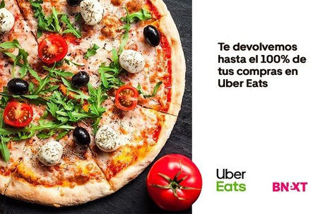 Bnext se alía con Uber Eats para ofrecer a sus clientes descuentos en sus pedidos de comida a domicilio