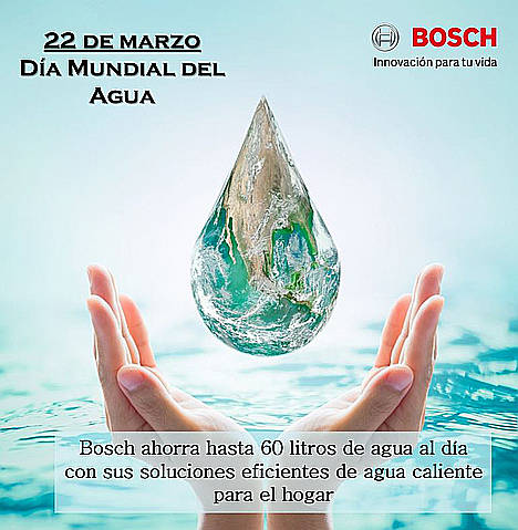 La tecnología de Bosch permite ahorros de hasta 60 litros de agua al día en el hogar