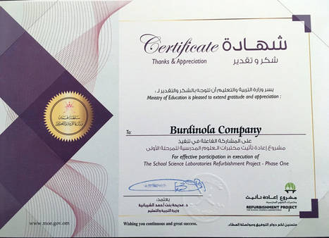 Burdinola recibe el reconocimiento del Gobierno de Omán