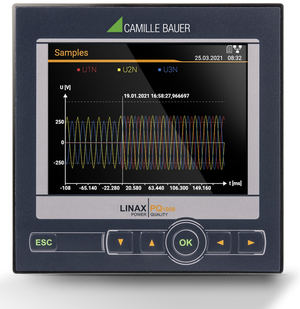 El LINAX PQ1000 mide la calidad del suministro eléctrico según los requisitos industriales de la clase S