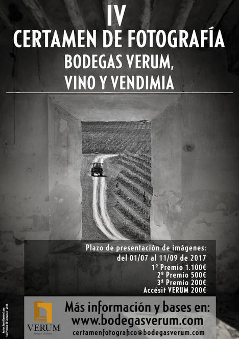 Objetivo: Viña, bodega y vino para el IV Certamen Fotográfico Nacional que organiza Bodegas Verum
