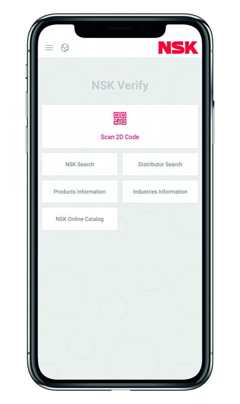 La aplicación NSK Verify se ha actualizado para incluir rodamientos industriales