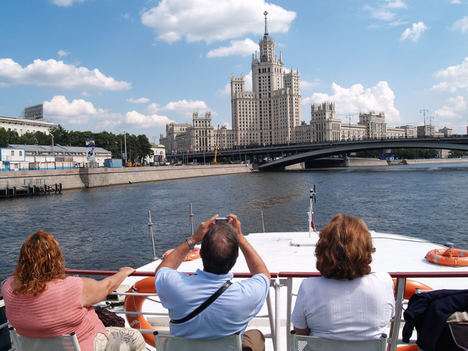 Crucero en el rio Moscova.