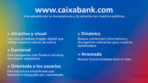 CaixaBank lanza su nueva web corporativa para reforzar la comunicación con sus stakeholders
