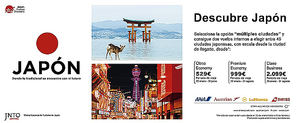 Turismo de Japón y ANA lanzan una campaña para viajar al país desde 529 euros