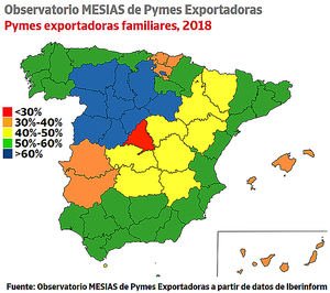 Castilla y León lidera el ranking de concentración de empresa familiar en las pymes exportadoras