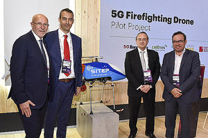 Cellnex, SITEP, Grupo MASMOVIL y 5G Barcelona presentan un dron contra incendios con tecnología 5G