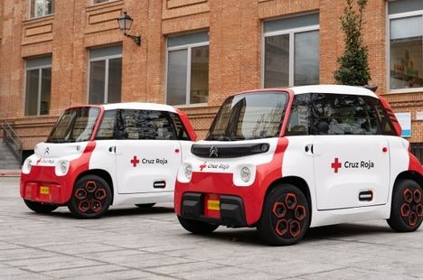 El Citroën Ami solución de movilidad sostenible para la Cruz Roja