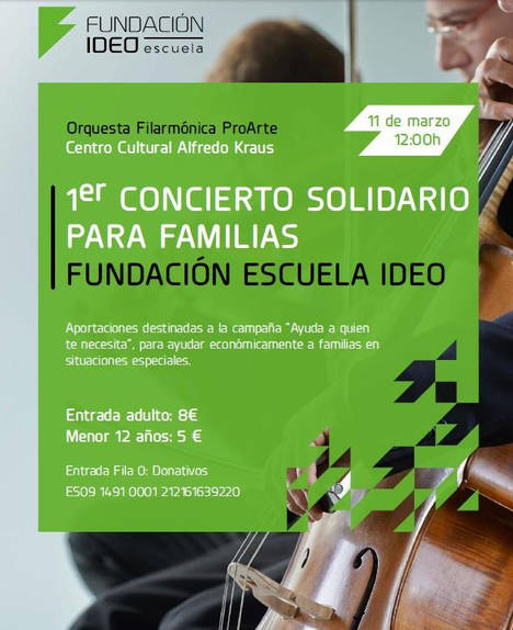 Fundación Escuela Ideo celebra su primer concierto solidario en familia