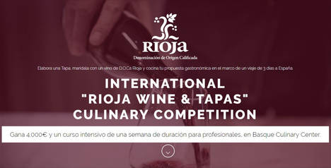 La D.O. Ca. Rioja y Basque Culinary Center lanzan el concurso internacional 'Rioja Wine & Tapas'