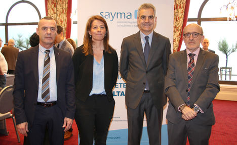 De izda. a dcha: los profesionales de SAYMA ponentes en la Jornada sobre continuidad de empresas en San Sebastián.