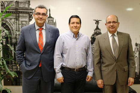 De izda a dcha: Antonio de Lucas, Gabriel López, Alfonso Rubio.