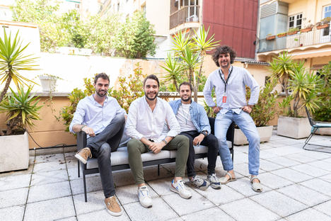 De izqda. a dcha.: Albert Segú, Carles Ribes, Jaume Noguera y Gabriel Espín, Aticco.