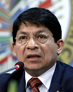 Denis Ronaldo Moncada Colindres, Canciller de las Relaciones Exteriores y Culto de la República de Nicaragua y Representante Permanente ante la OEA.