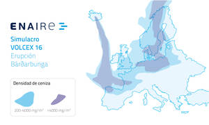 ENAIRE participa en un simulacro europeo de erupción volcánica