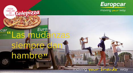 Llegan las “Mudanzas que dan hambre” de la mano de Europcar España y Telepizza